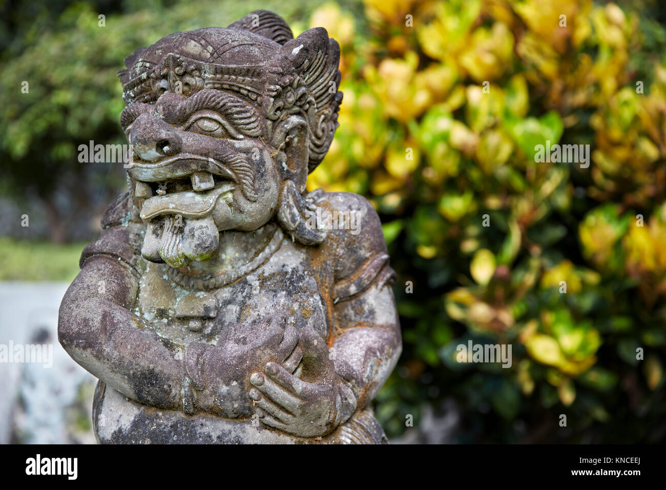 Stone carved statue in the Ujung Water Palace (Taman Ujung). Karangasem Regency, Bali, Indonesia. Stock Photo