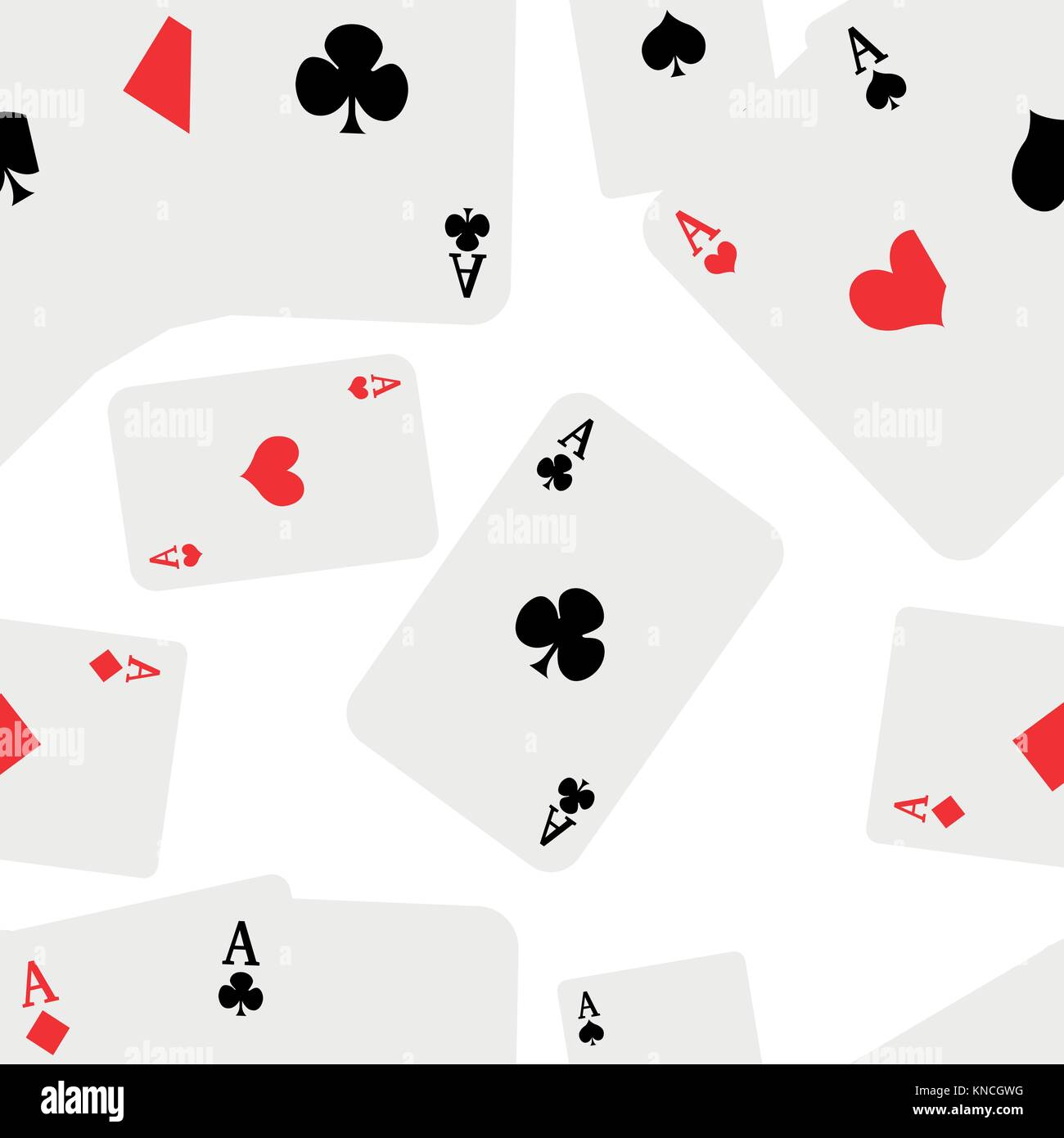 Seamless pattern aces playing cards hires stock photography and images