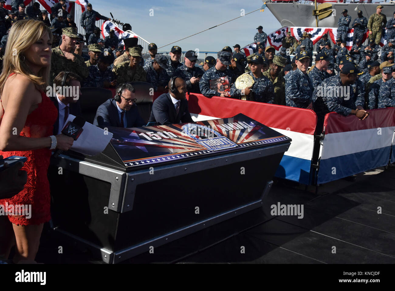 SAN DIEGO (DEC. 5, 2017) World Wrestling Entertainment (WWE) ring