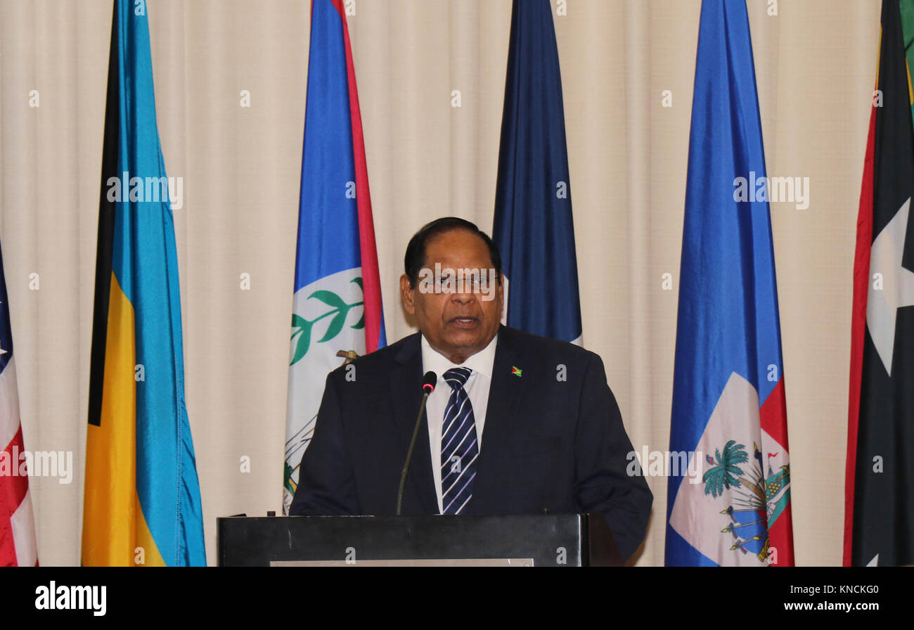 Guyana Guyana Prime Minister Moses Nagamootoo speaks to