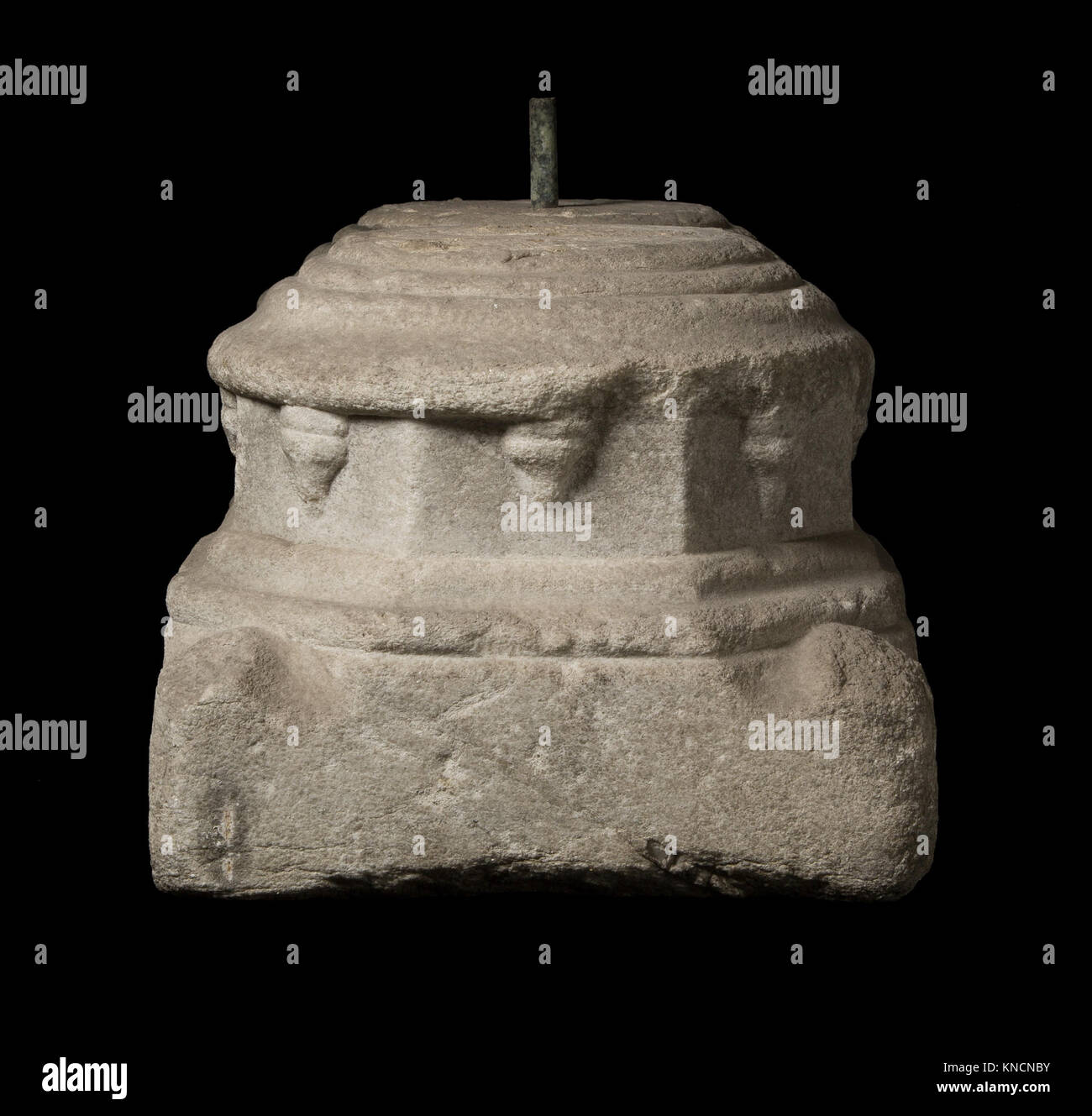 This double column base is a classical architectural element made of ...
