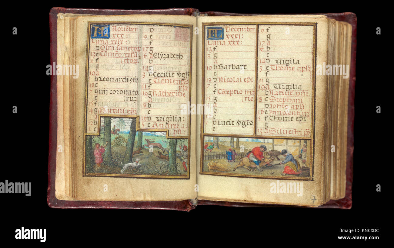 An illuminated Book of Hours manuscript (MET DP-634-006 684184) with ...