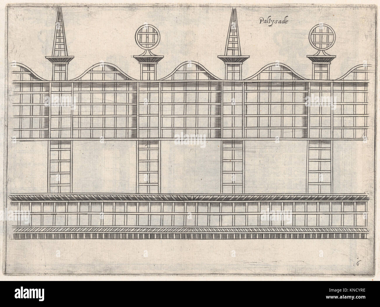 -Vraye Representations Des Portals, Palissades et Pavillions...- MET DP861158 344170 Stock Photo