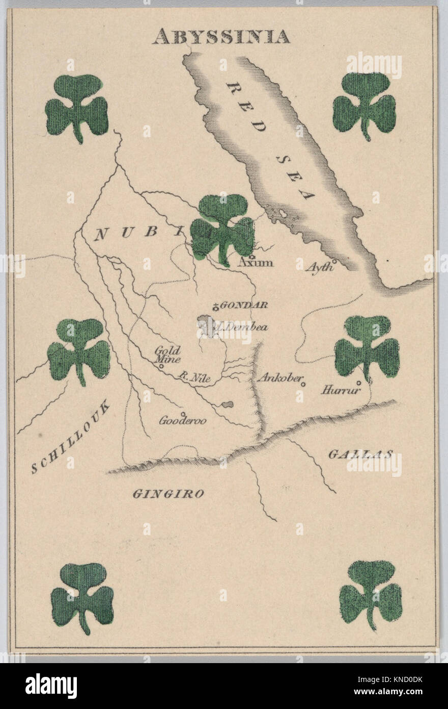 This illustration titled 'Abyssinia' from the Court Game of Geography ...