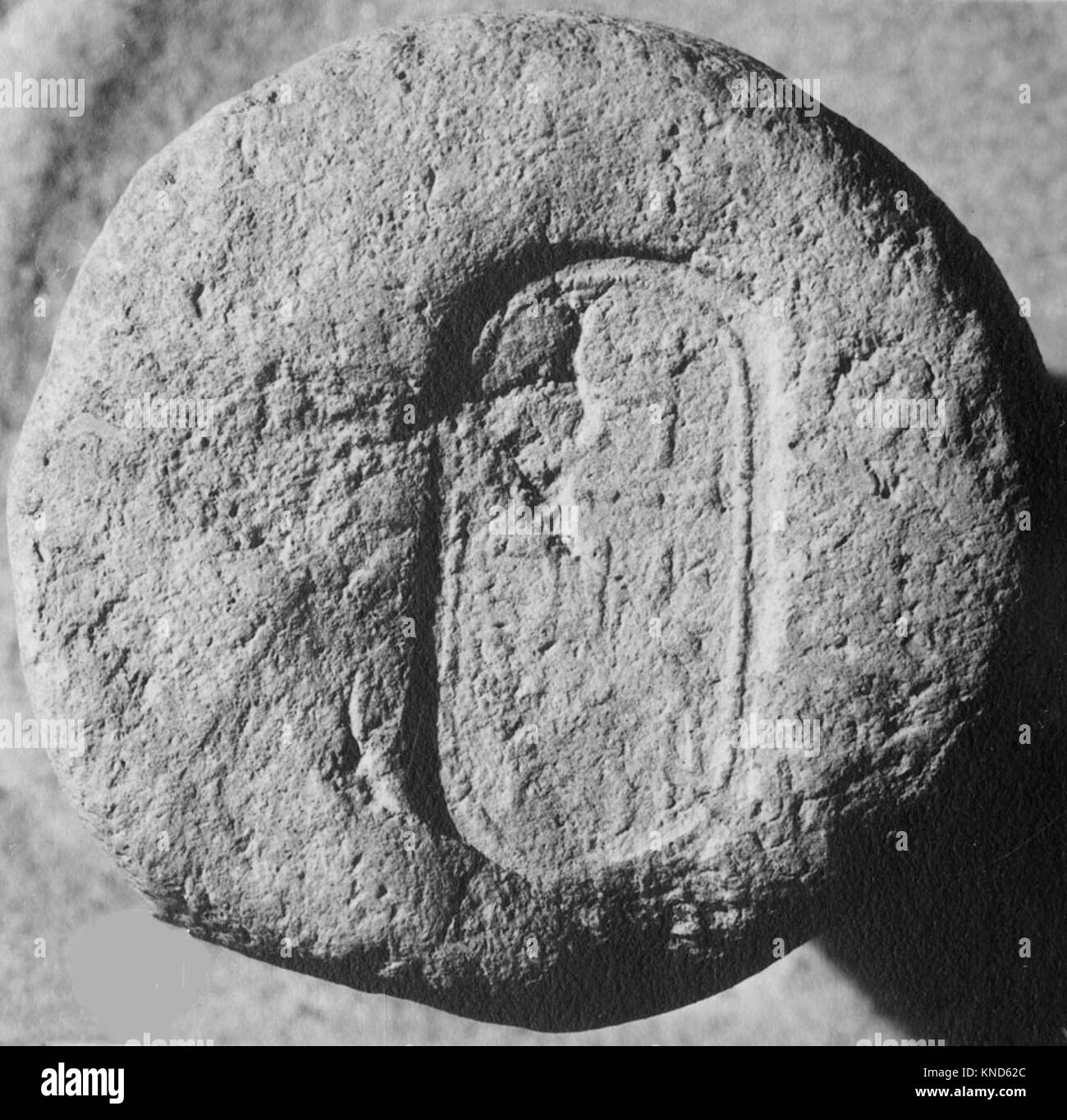 Funerary Cone MET 30-6-67 561102 Funerary Cone, ca. 1425?1400 B.C., Pottery, L. 10 cm (3 15/16 in.); Diam. 7.4 cm (2 15/16 in.). The Metropolitan Museum of Art, New York. Gift of Norman de Garis Davies, 1930 (30.6.67) Stock Photo