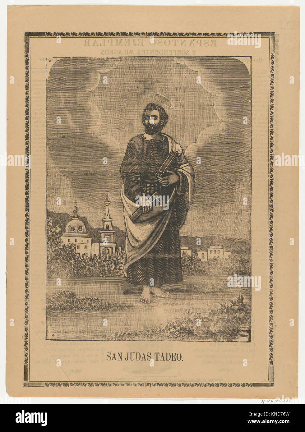 Broadsheet depicting Saint Judas Thaddeus MET DP869182 717129 Stock ...