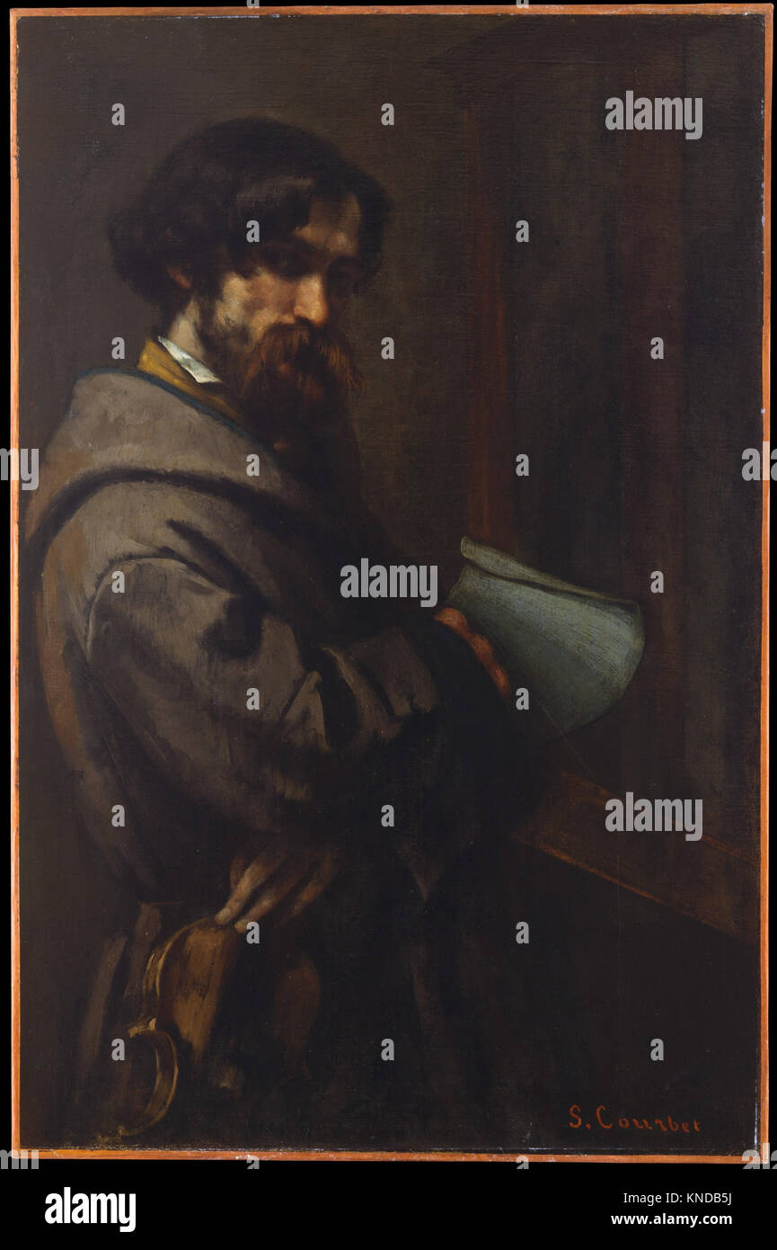 Alphonse Promayet (1822 1872) by French painter Gustave Courbet (1822-1877), 1851 Stock Photo