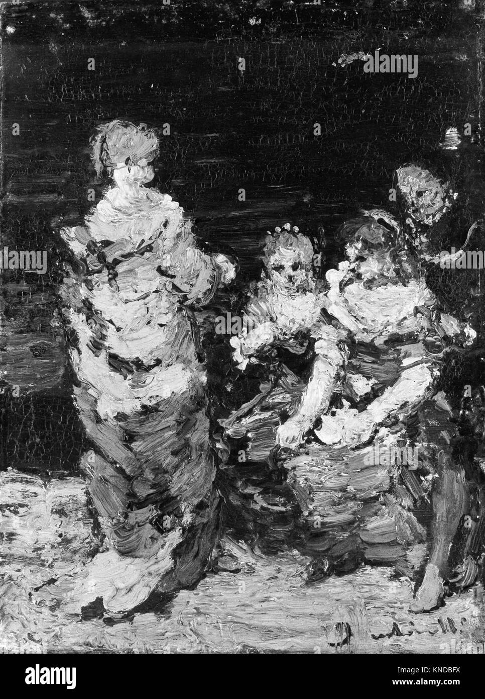 Four Figures painting by Adolphe Joseph Thomas Monticelli (18241886