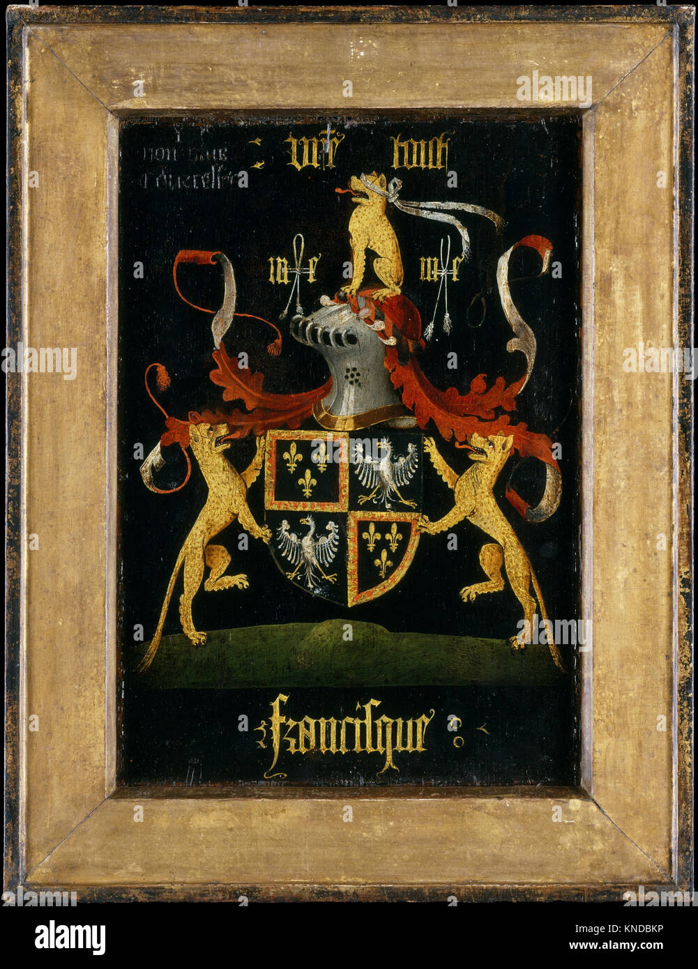 This painting, attributed to Rogier van der Weyden, depicts Francesco d ...
