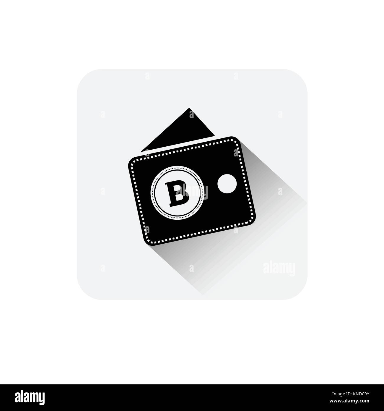 Bitcoin Wallet Icon Digital Web Money Crypto Currency Logo Concept Stock  Vector Image & Art - Alamy