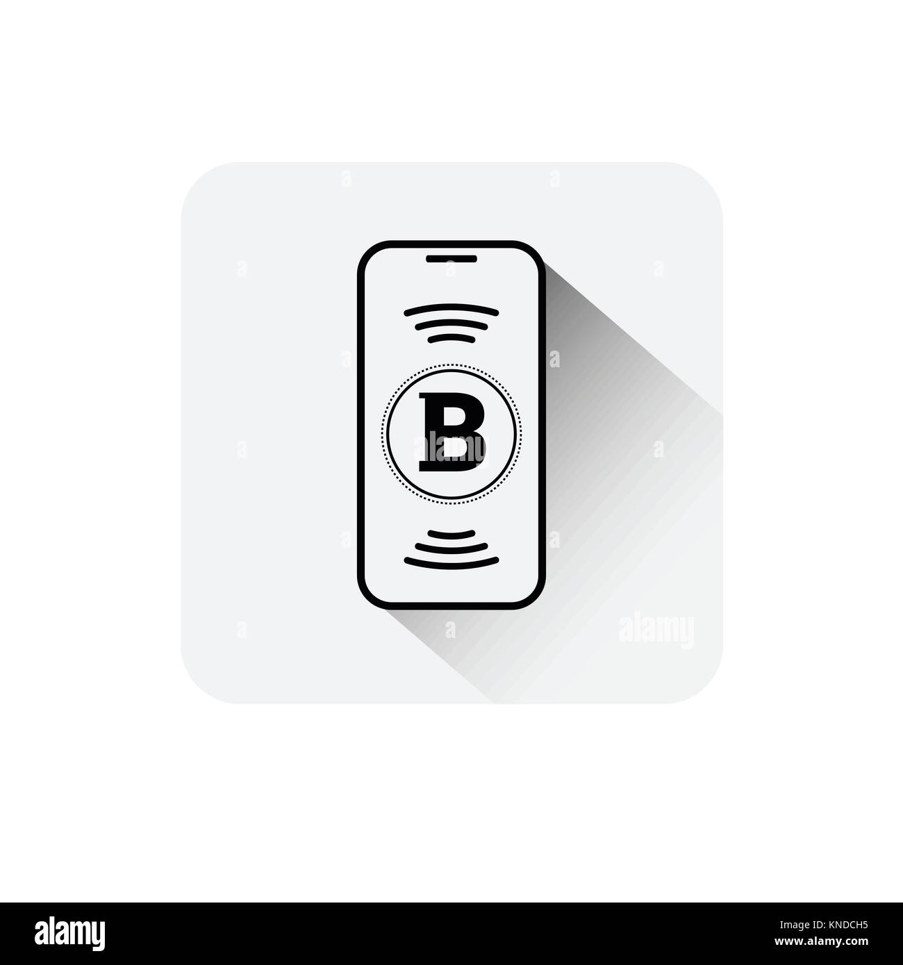 Bitcoin Sign On Smart Phone Screen Icon Digital Web Money Crypto Currency  Logo Concept Stock Vector Image & Art - Alamy