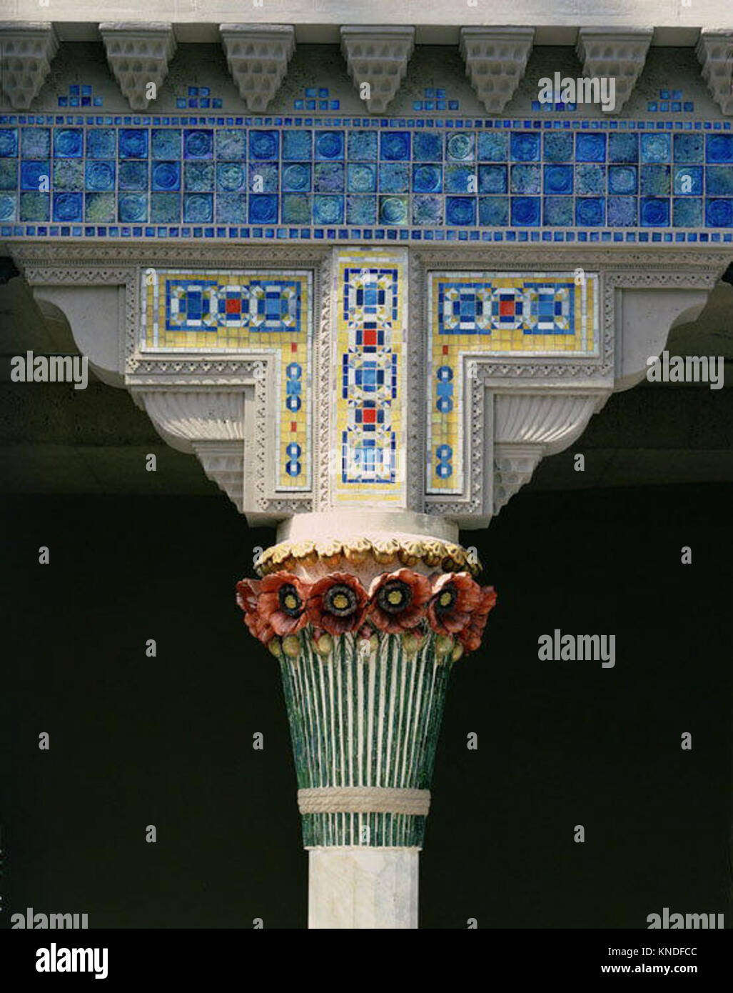 Architectural Elements from Laurelton Hall, Oyster Bay, New York MET  1978.10.1detail 133 Designer: Designed by Louis Comfort Tiffany, American,  New York 1848?1933 New York, Architectural Elements from Laurelton Hall,  Oyster Bay, New
