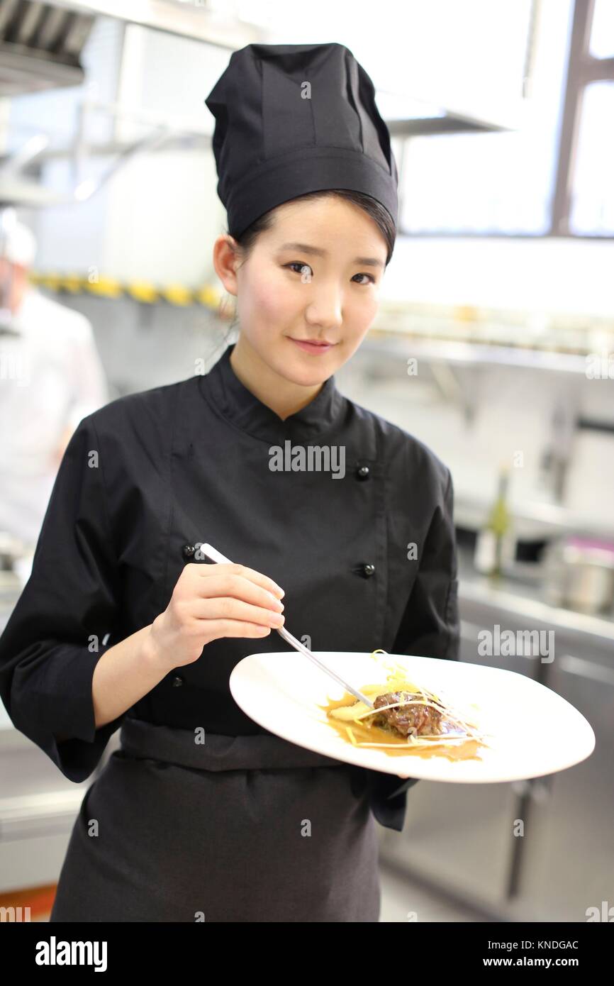 Chef, Cook in cooking school, Cuisine School, Donostia, San Sebastian