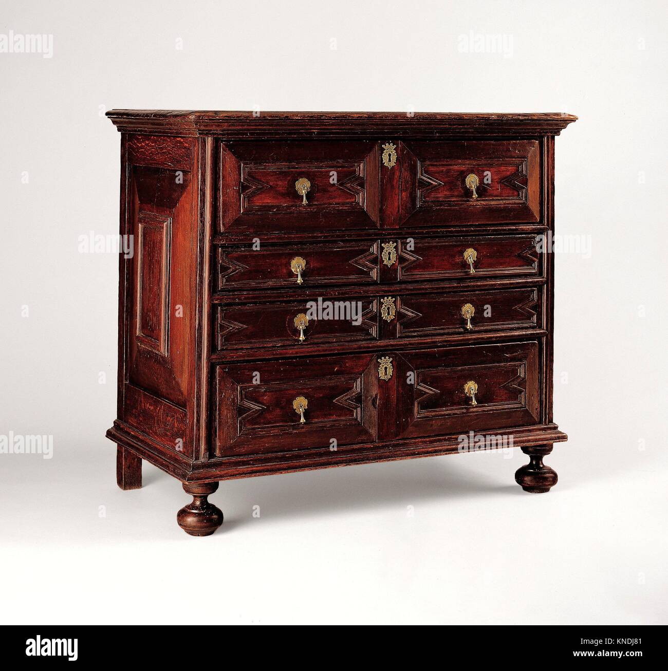 Chest of Drawers. Date ca. 1700; Geography Probably made in Boston