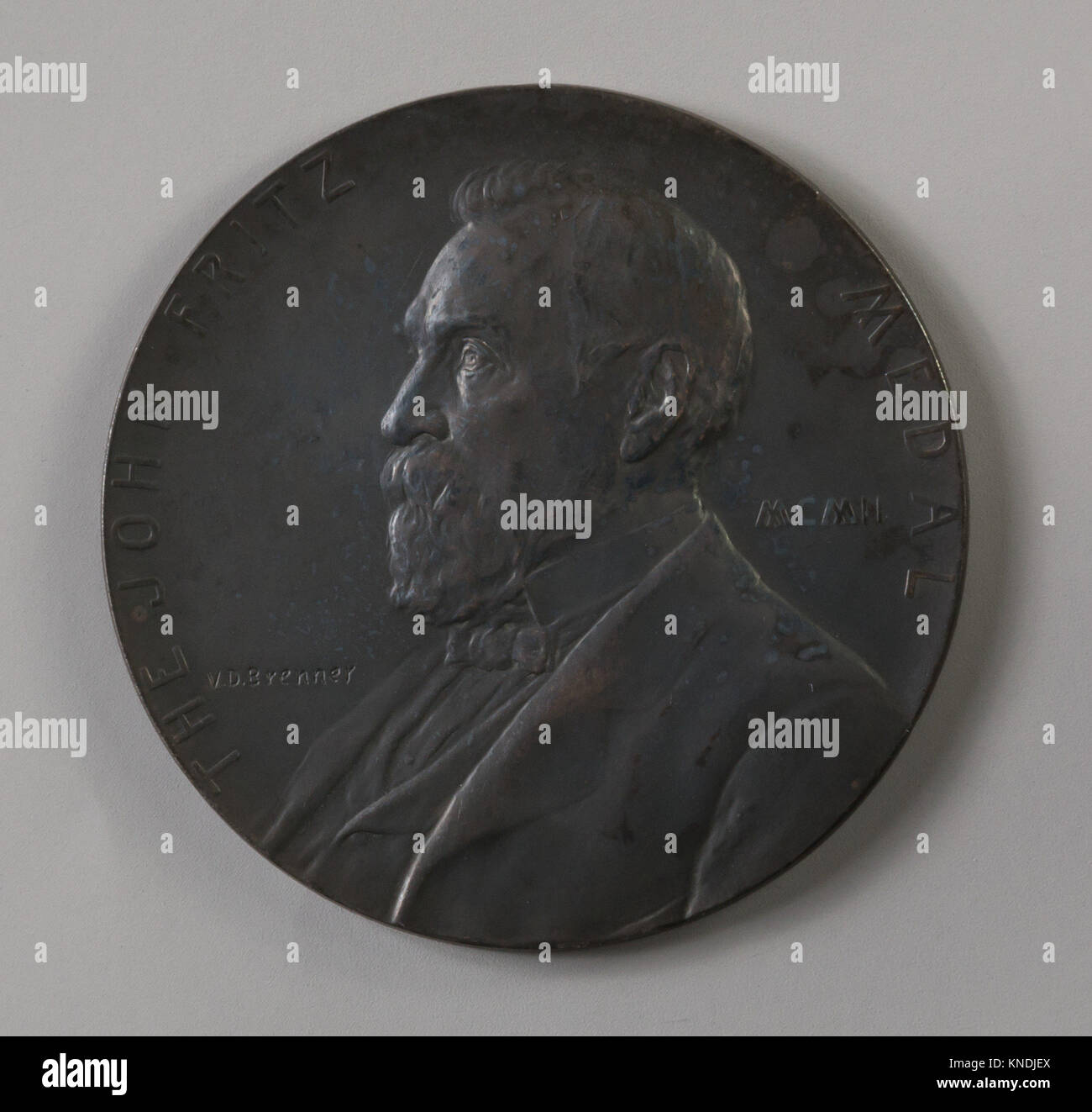 The John Fritz Medal for Scientific and Industrial Achievement. Artist: Victor David Brenner (American (born Lithuania), Kaunas 1871-1924 New York); Stock Photo