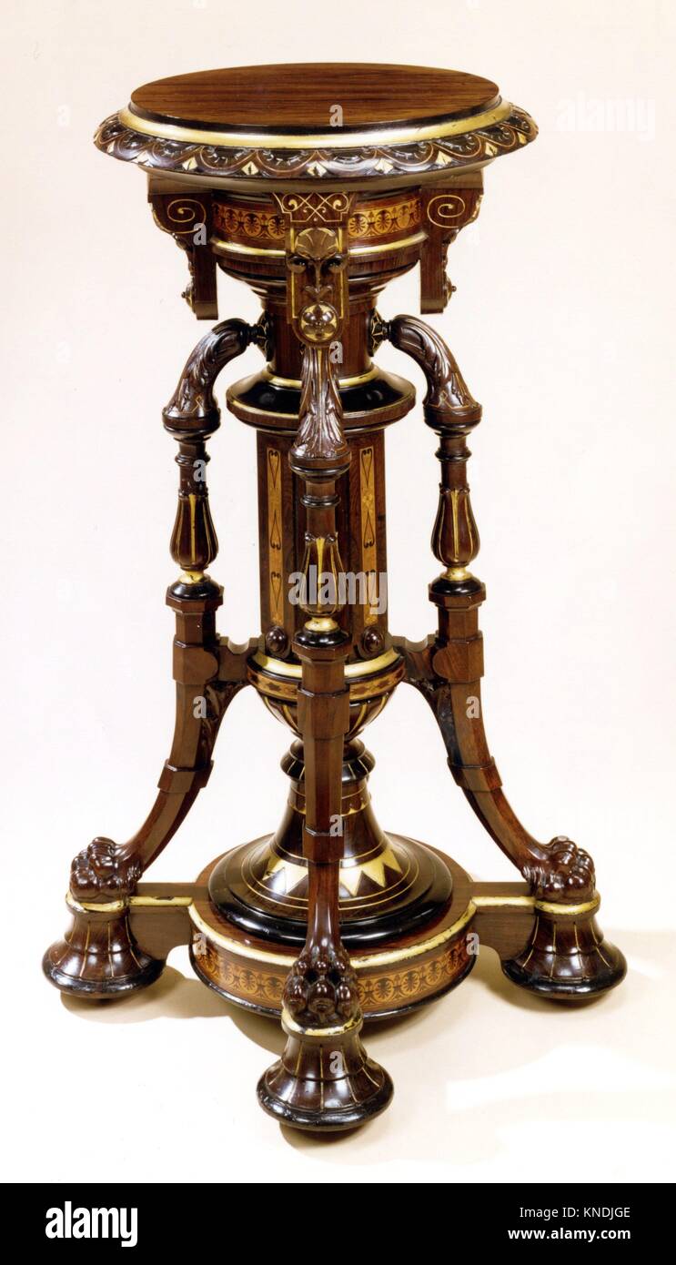 Pedestal. Date ca. 1870; Geography Probably made in New York, New