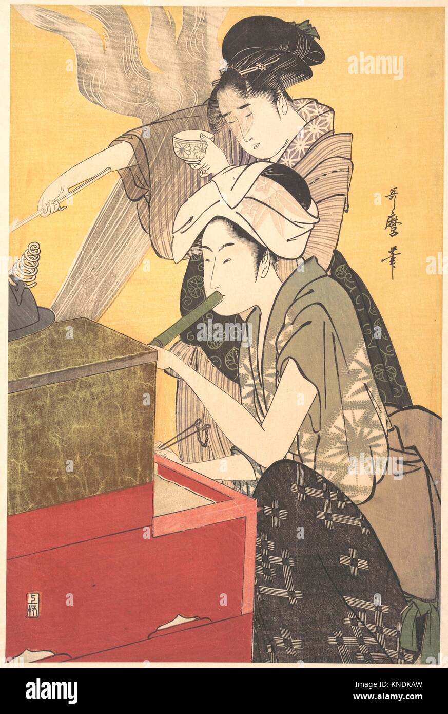The Kitchen. Artist Kitagawa Utamaro (Japanese, 1753?1806); Period