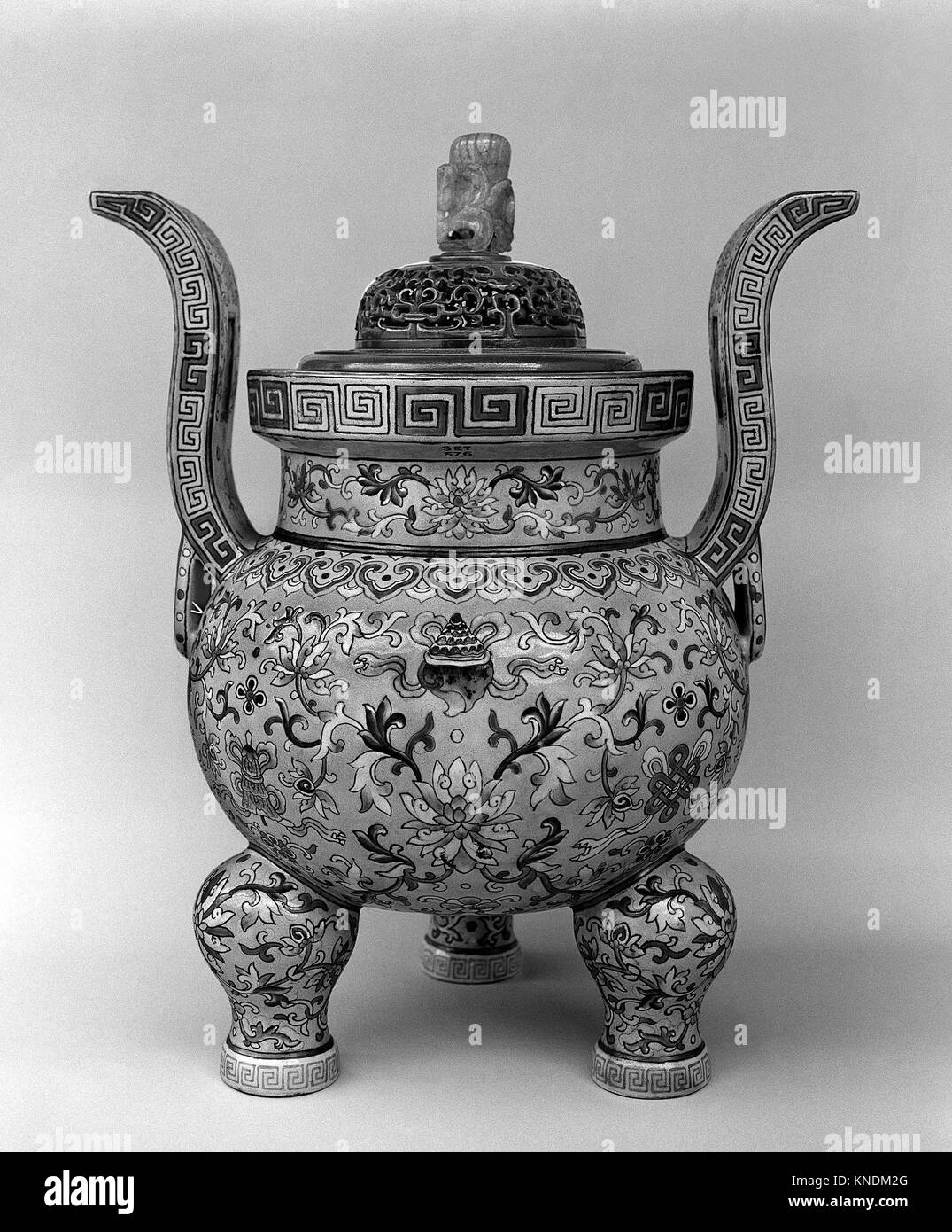 Incense Burner from a Set of FivePiece Altar Set (Wugong). Period Qing dynasty (16441911