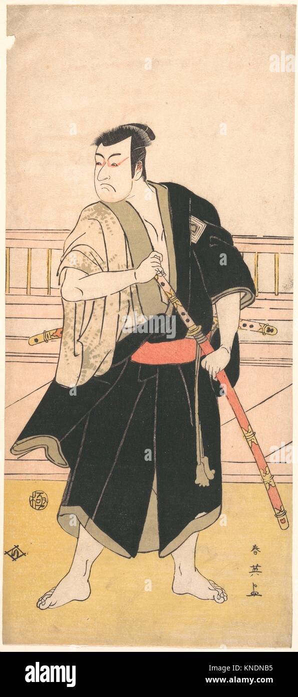 Ichikawa Monosuke II. Artist: Katsukawa Shun´ei (Japanese, 1762-1819); Period: Edo period (1615-1868); Date: ca. 1790; Culture: Japan; Medium: Stock Photo
