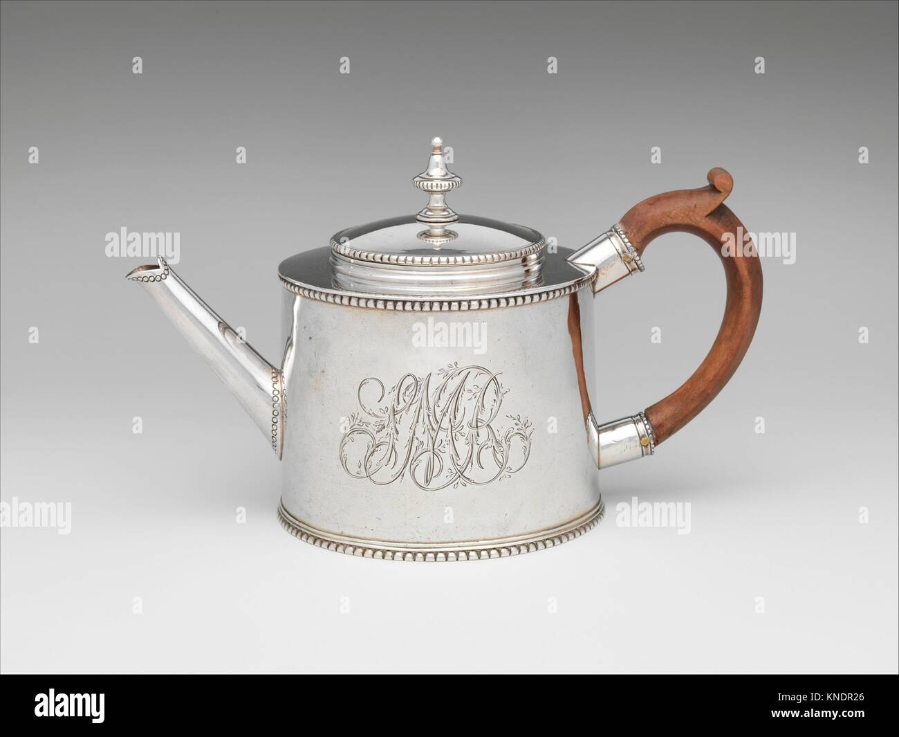 Teapot. Maker John Letelier Sr. (ca. 17401798); Date 177095