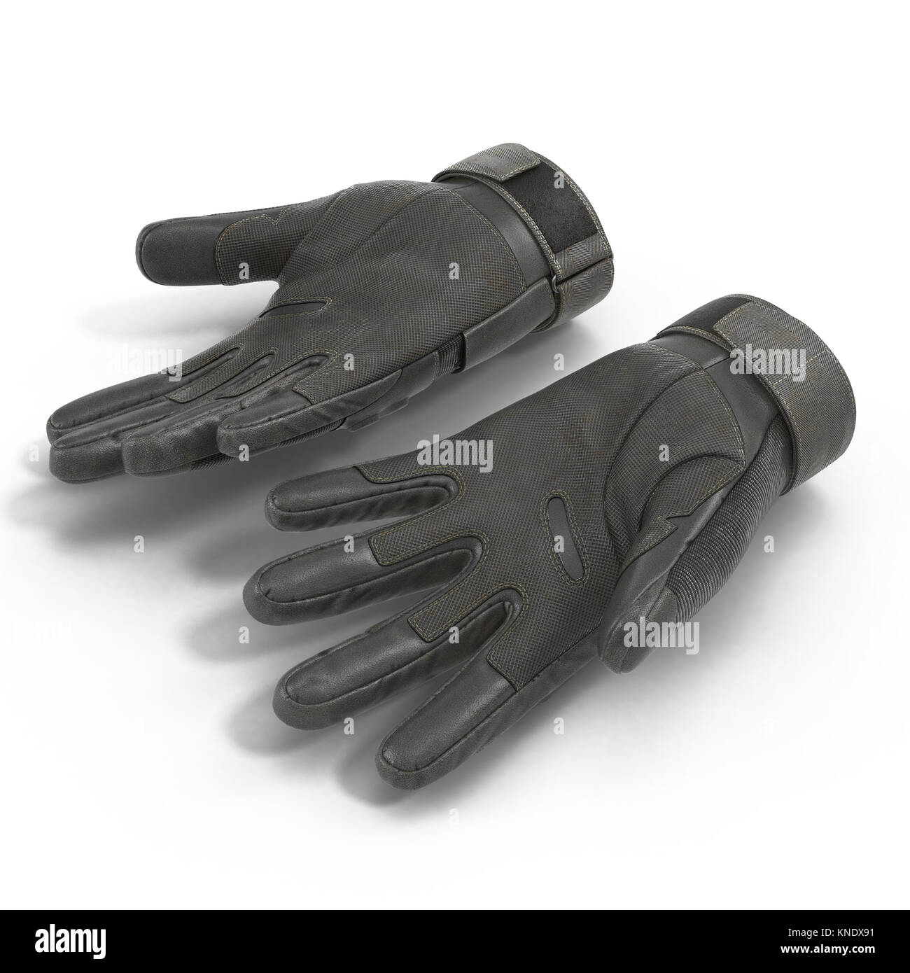 Tactical military gloves, part of Us soldier uniform. Isolated on white