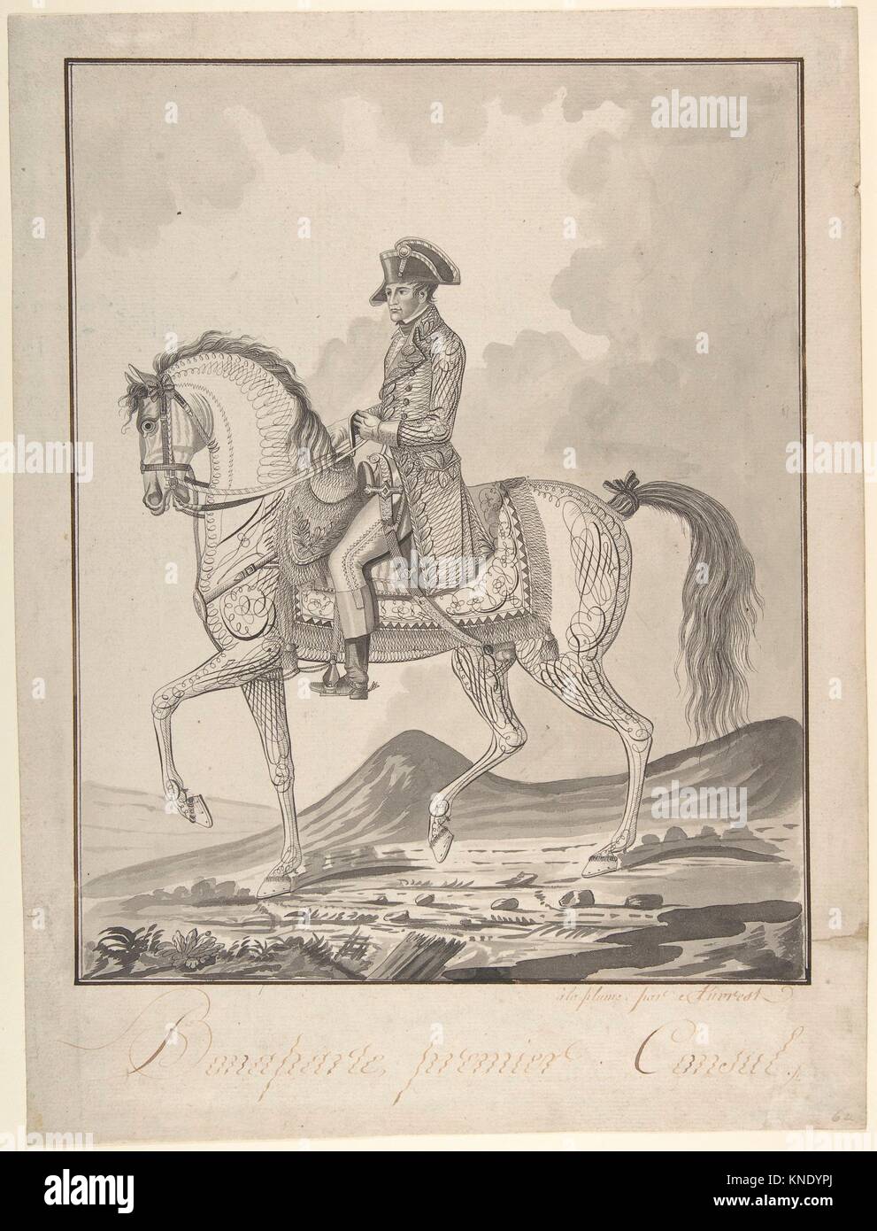 Equestrian Portrait Of Napoleon As First Consul Artist Auvrest Stock Photo Alamy