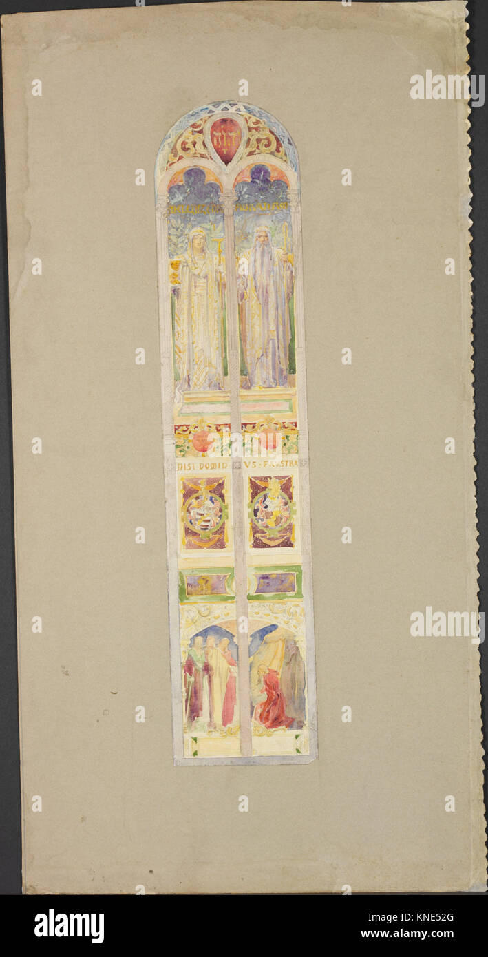 This design for a single light window showcases the artist's approach ...
