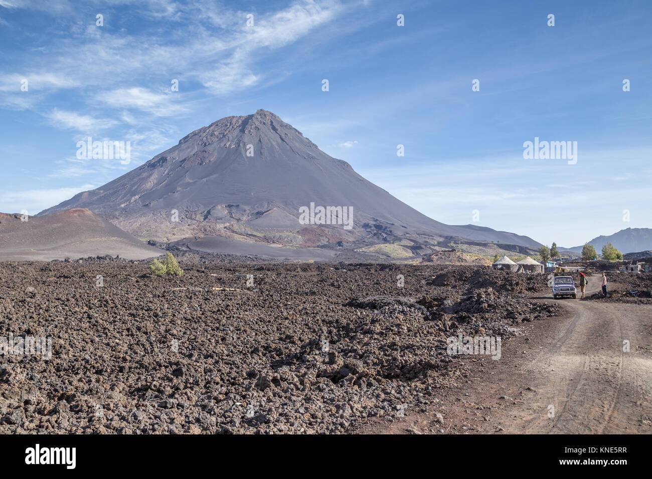 Rebuilding on solidified lava and buried villages in Cha das Caldeiras ...