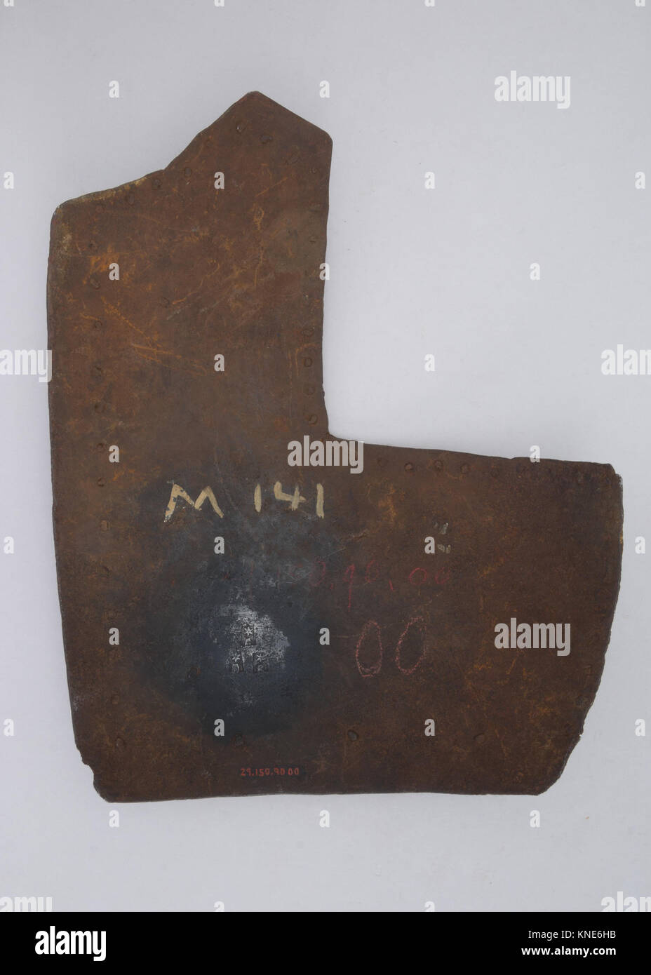 This brigandine plate is an example of medieval armor, illustrating ...