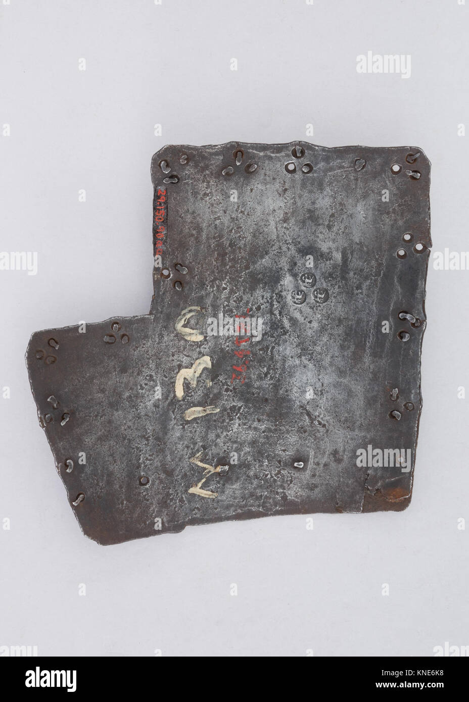 This brigandine plate from the medieval period was designed for battle ...