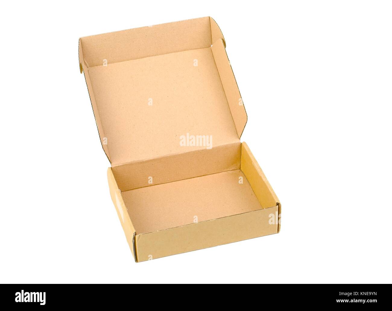 Cardboard Box Open Stock Photo