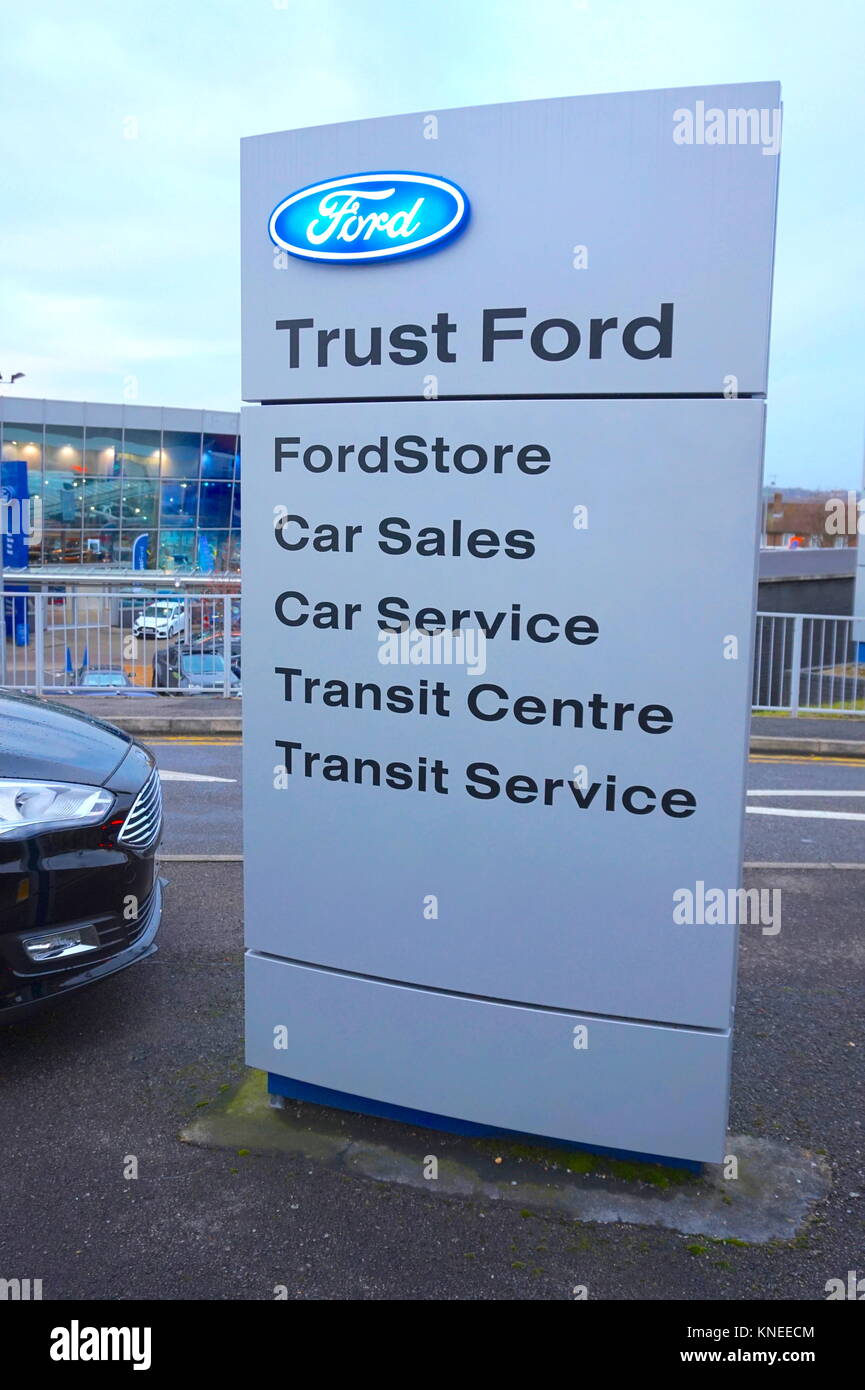 Ford Car Dealership in Colindale, Edgeware, London,England,United