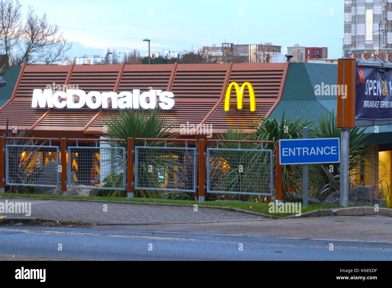 Mcdonalds fast food restaurant in Colindale, London, England,United