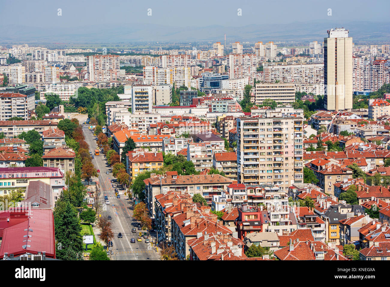 Cityscape, Sofia, Bulgaria Stock Photo