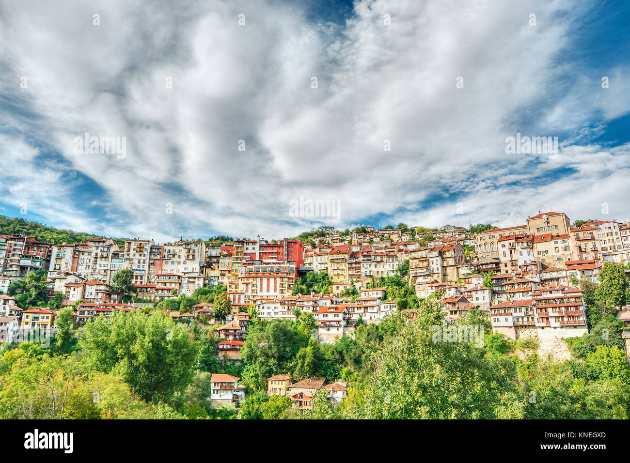 Cityscape, Veliko Tarnovo, Bulgaria Stock Photo