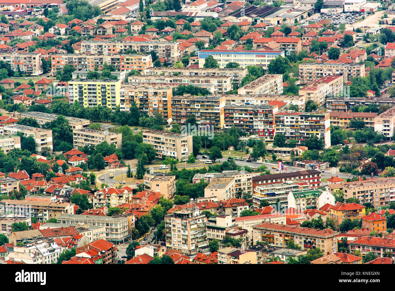 Cityscape, Vratsa, Bulgaria Stock Photo