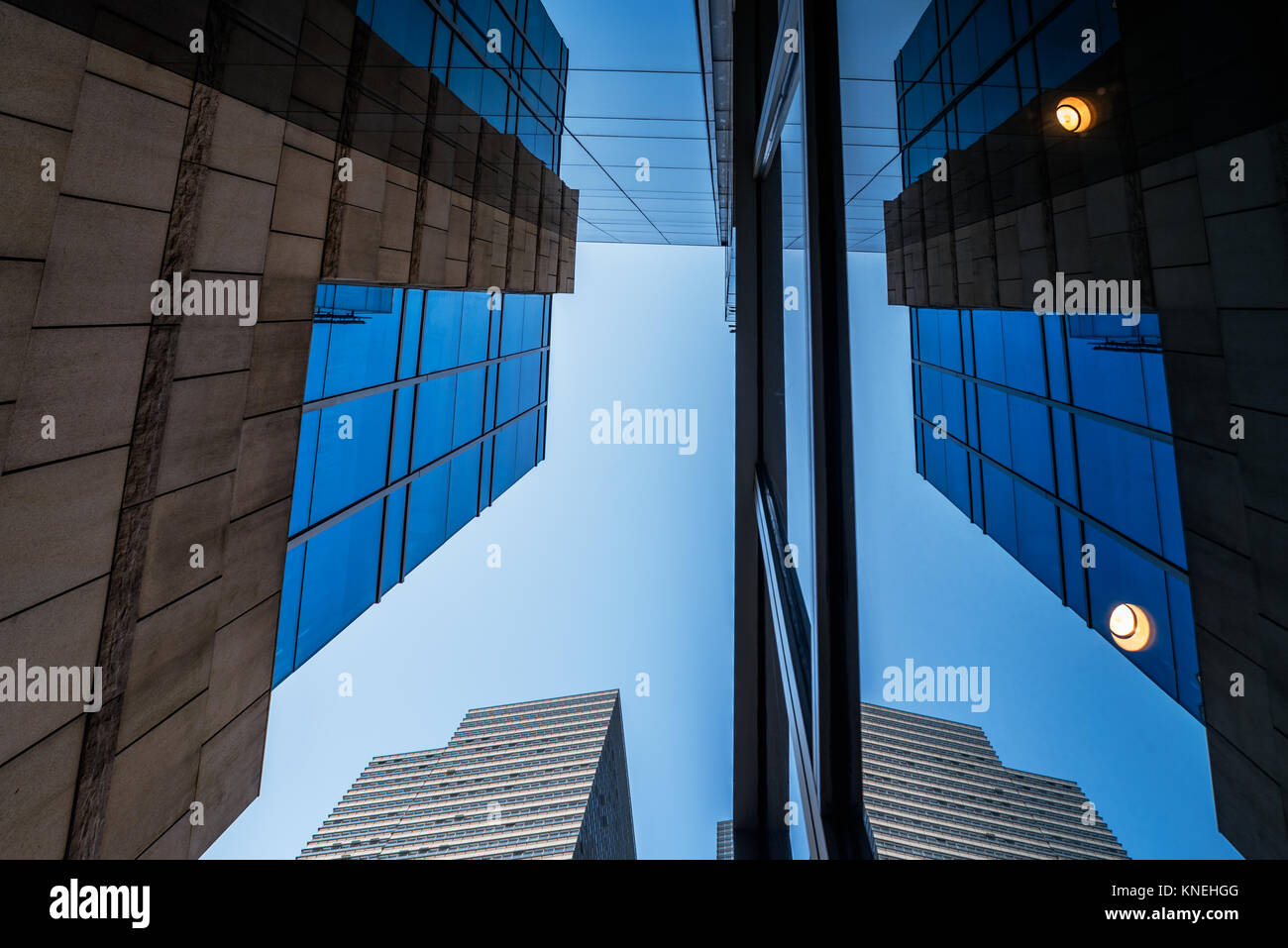 Skyscrapers from a low angle view in Shanghai,China Stock Photo - Alamy