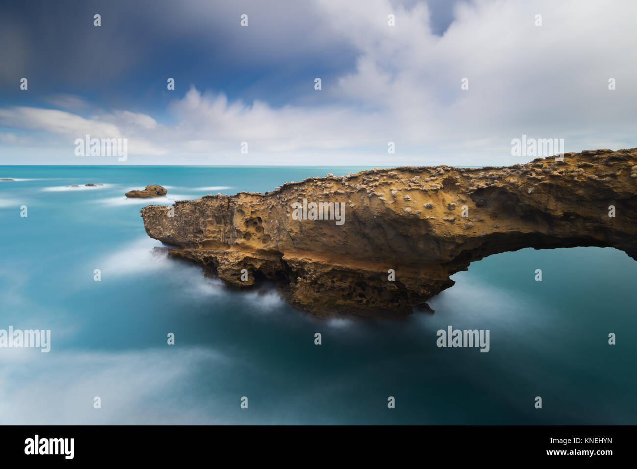 Coastal rocks, Biarritz, Nouvelle-Aquitaine, France Stock Photo
