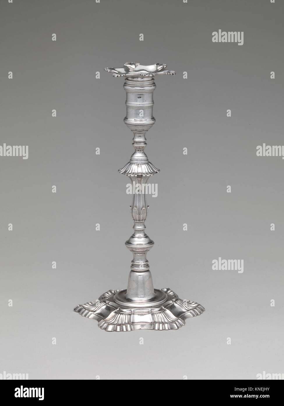 Candlestick. Maker Myer Myers (17231795); Date 175560; Geography