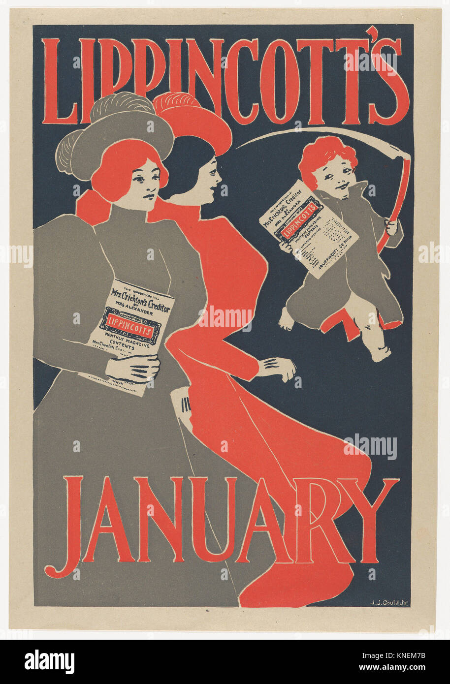 Lippincott´s January. Artist Joseph J. Gould, Jr. (American, 1880