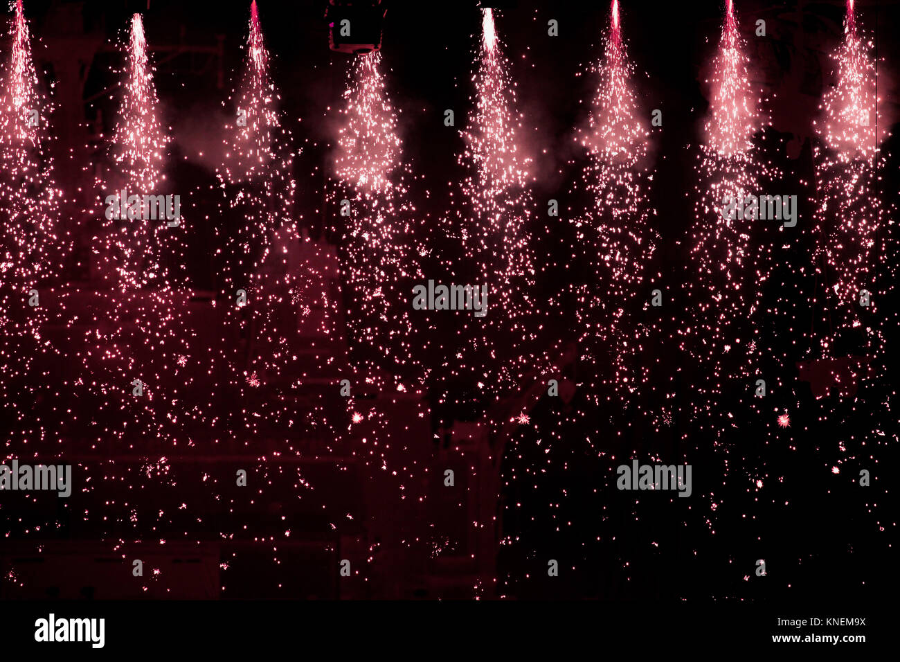 Beautiful sparkling spotlights in theatre Stock Photo Alamy