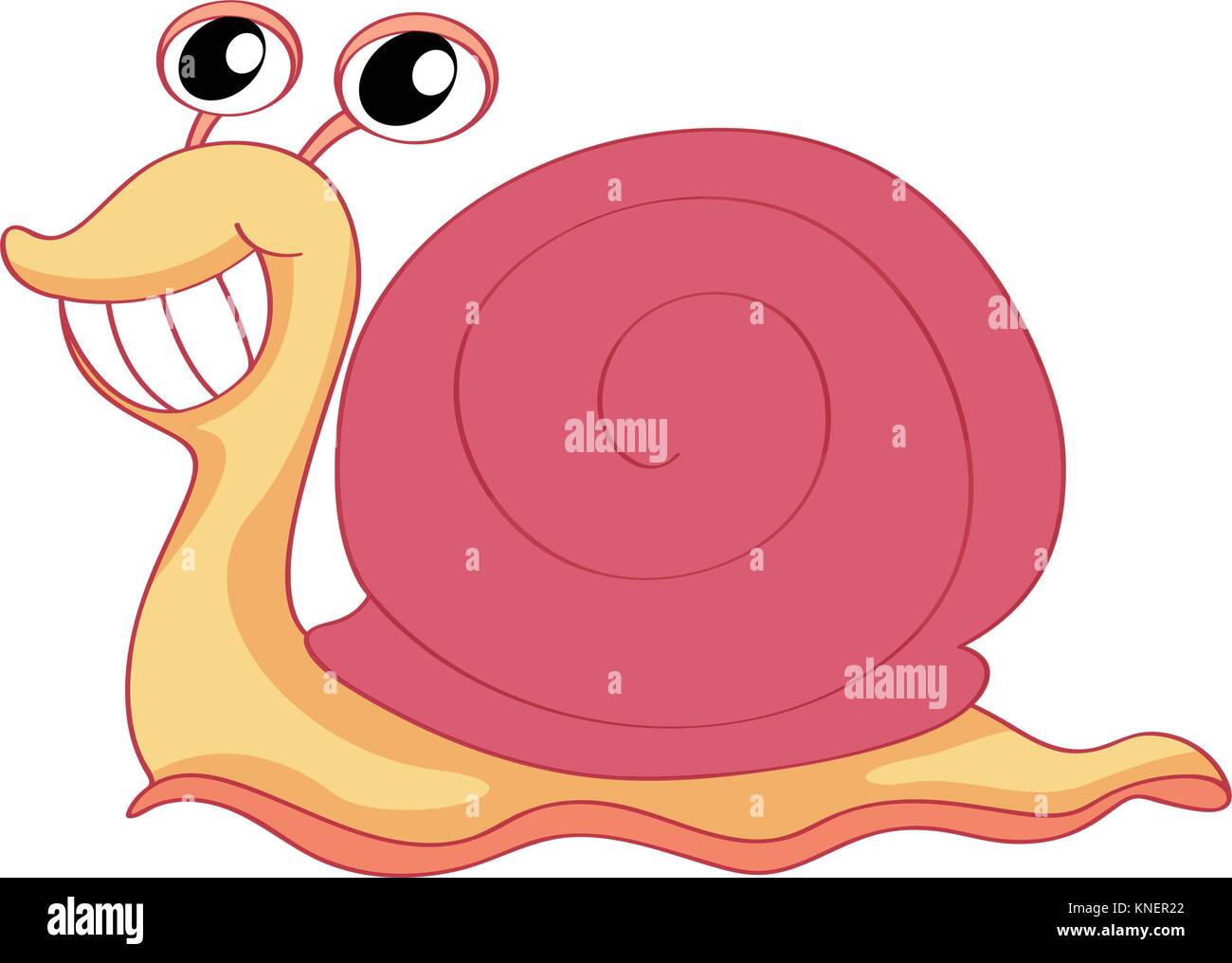 Illustration of a snail on a white background Stock Vector Image & Art ...
