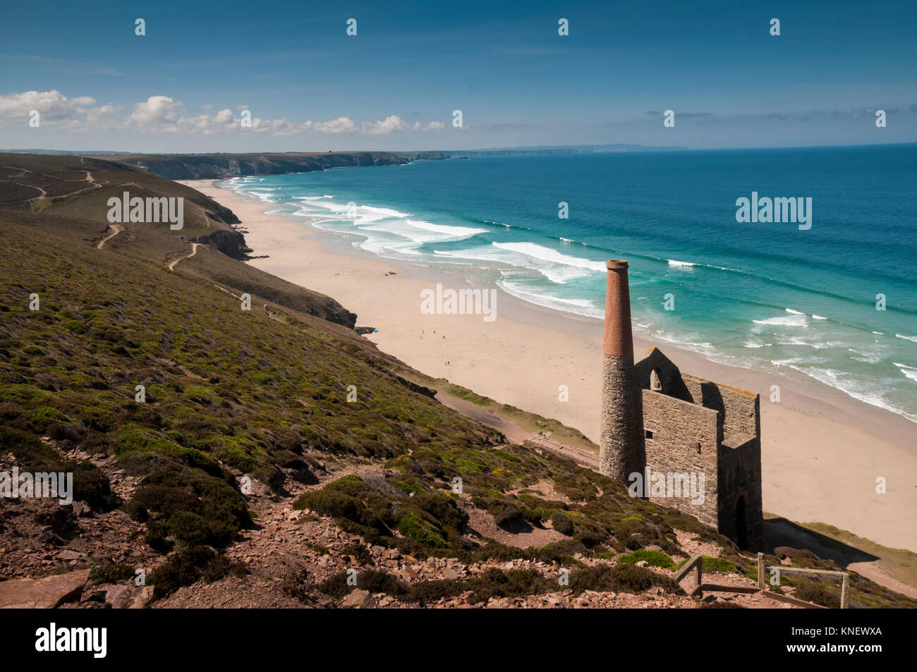 Old Tin Mines, St Agnes, Cornwall, UK. Stock Photo