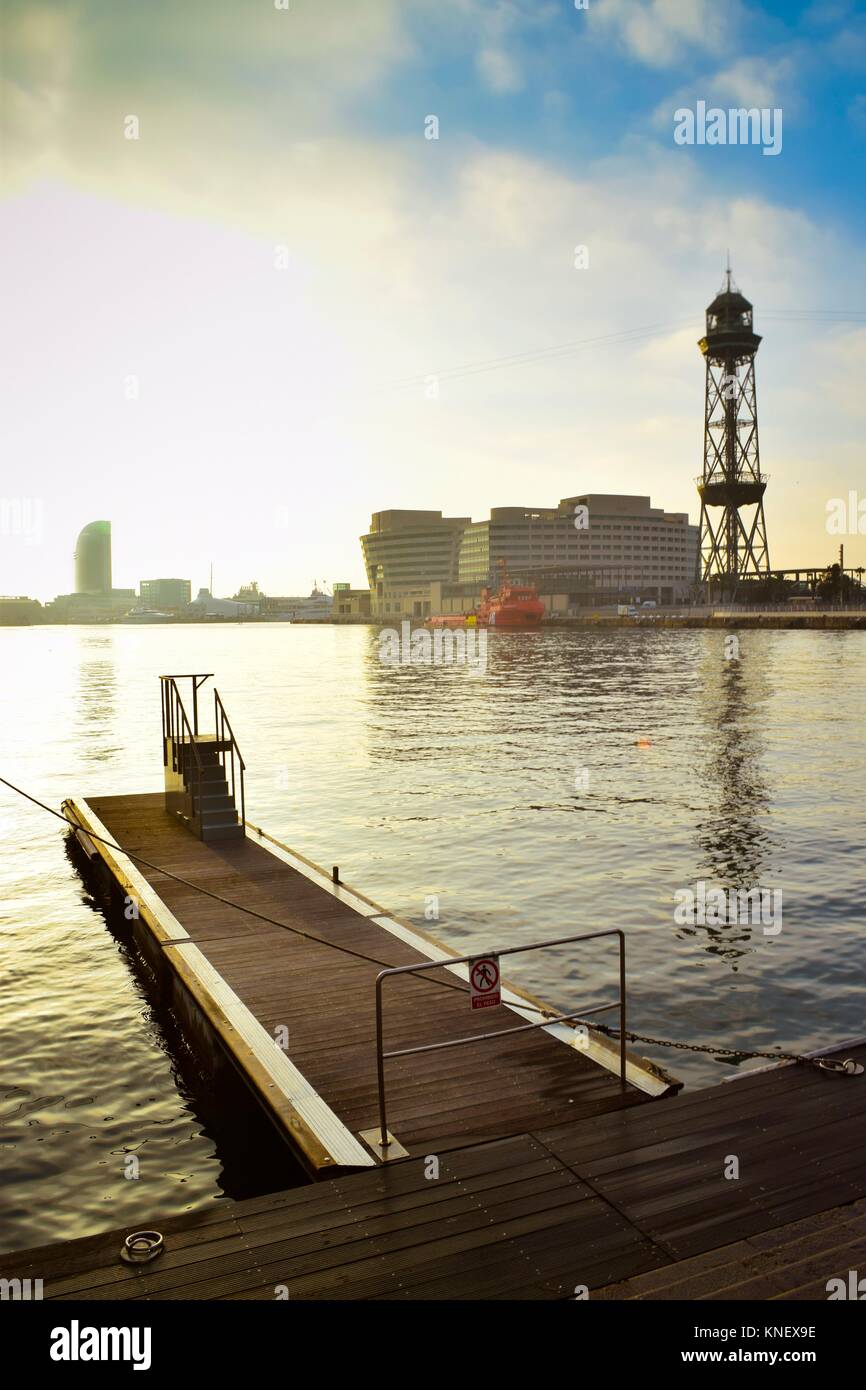 Jaume i tower of the cable car of the port hi-res stock photography and ...