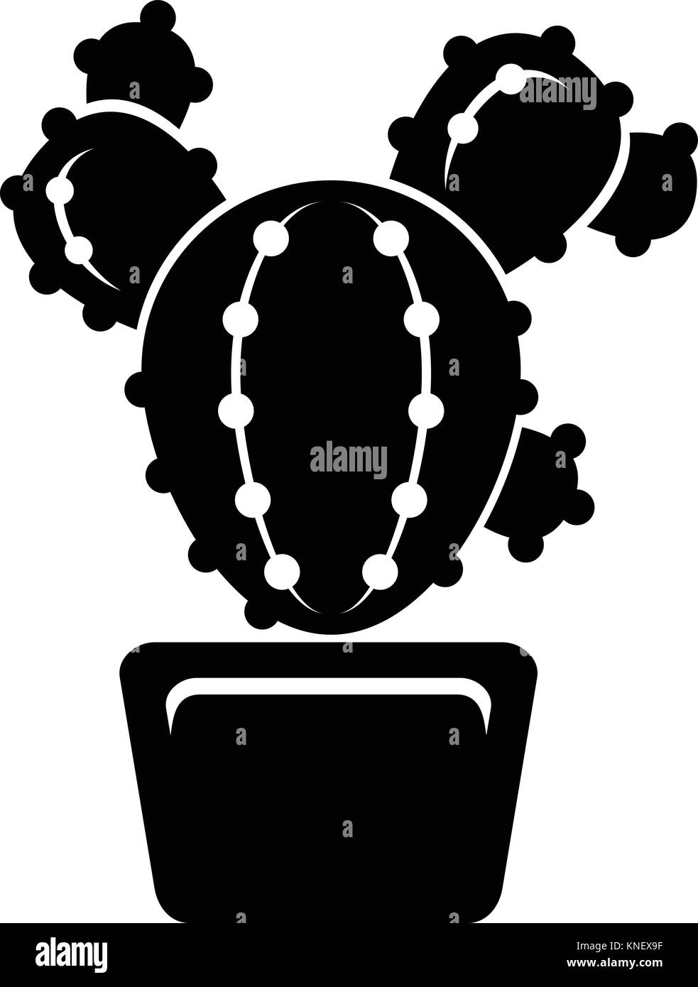 Circle cactus icon, simple style Stock Vector Image & Art - Alamy