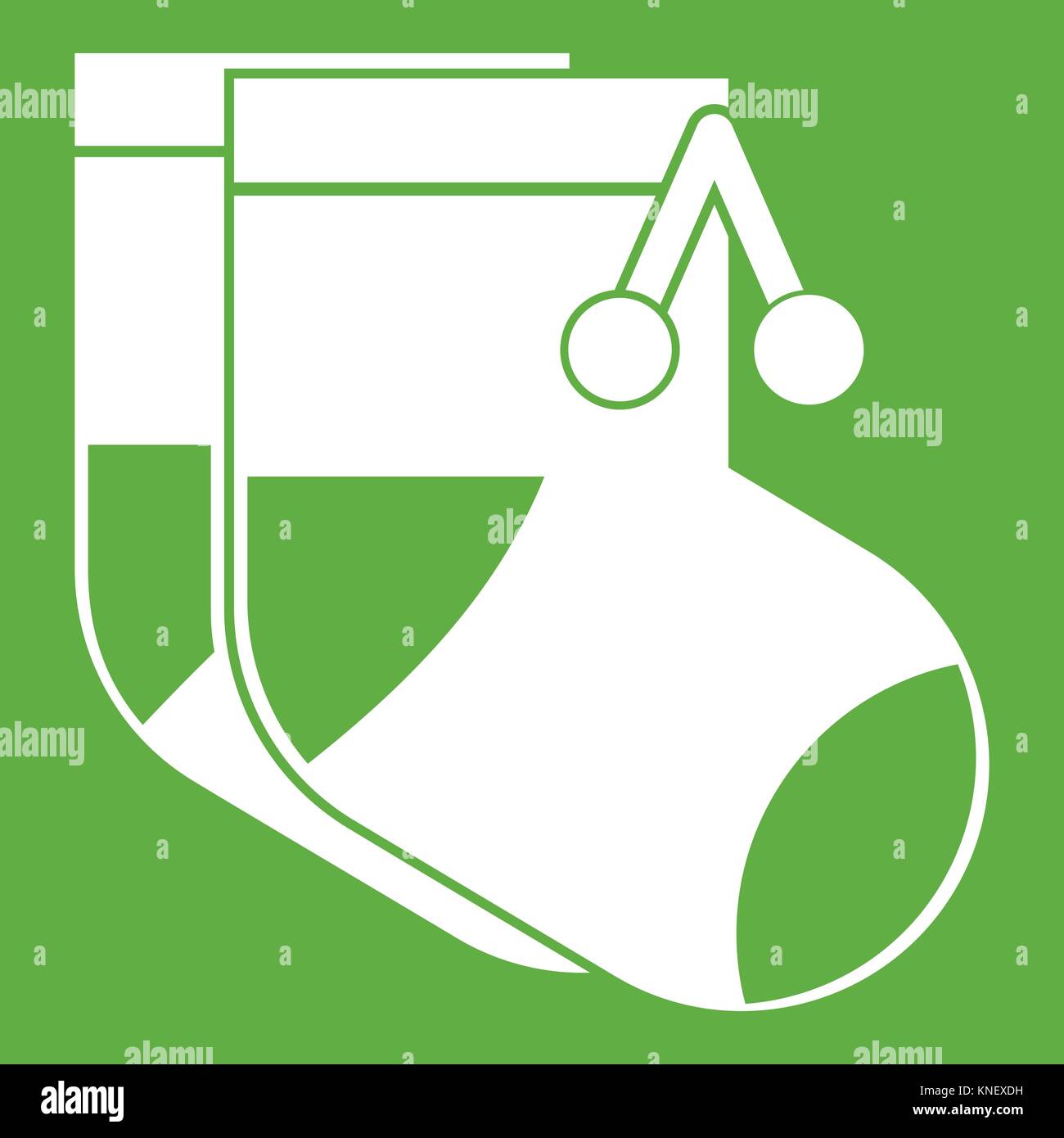 Baby socks icon green Stock Vector Image & Art Alamy
