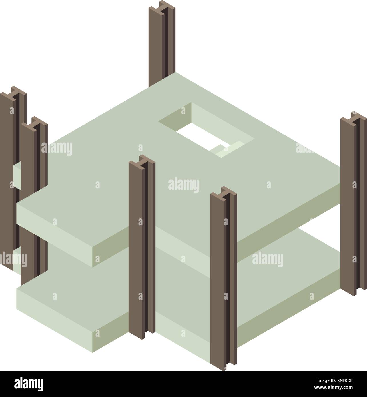 Building construction city icon, isometric 3d style Stock Vector Image ...