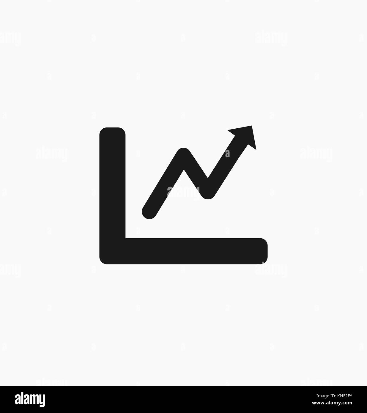 Chart icon bar symbol for web site design, logo, app, UI. Vector illustration. Stock Vector
