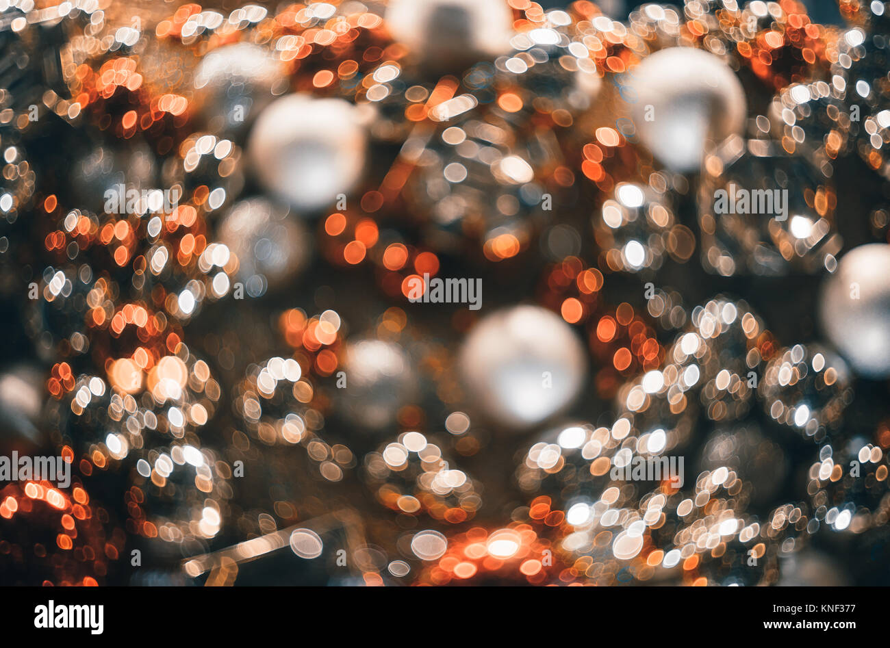 Bokeh. New Year bokeh background. Abstract background with colorful bokeh. Defocused lights. Background for Christmas cards. Beautiful blurred christm Stock Photo