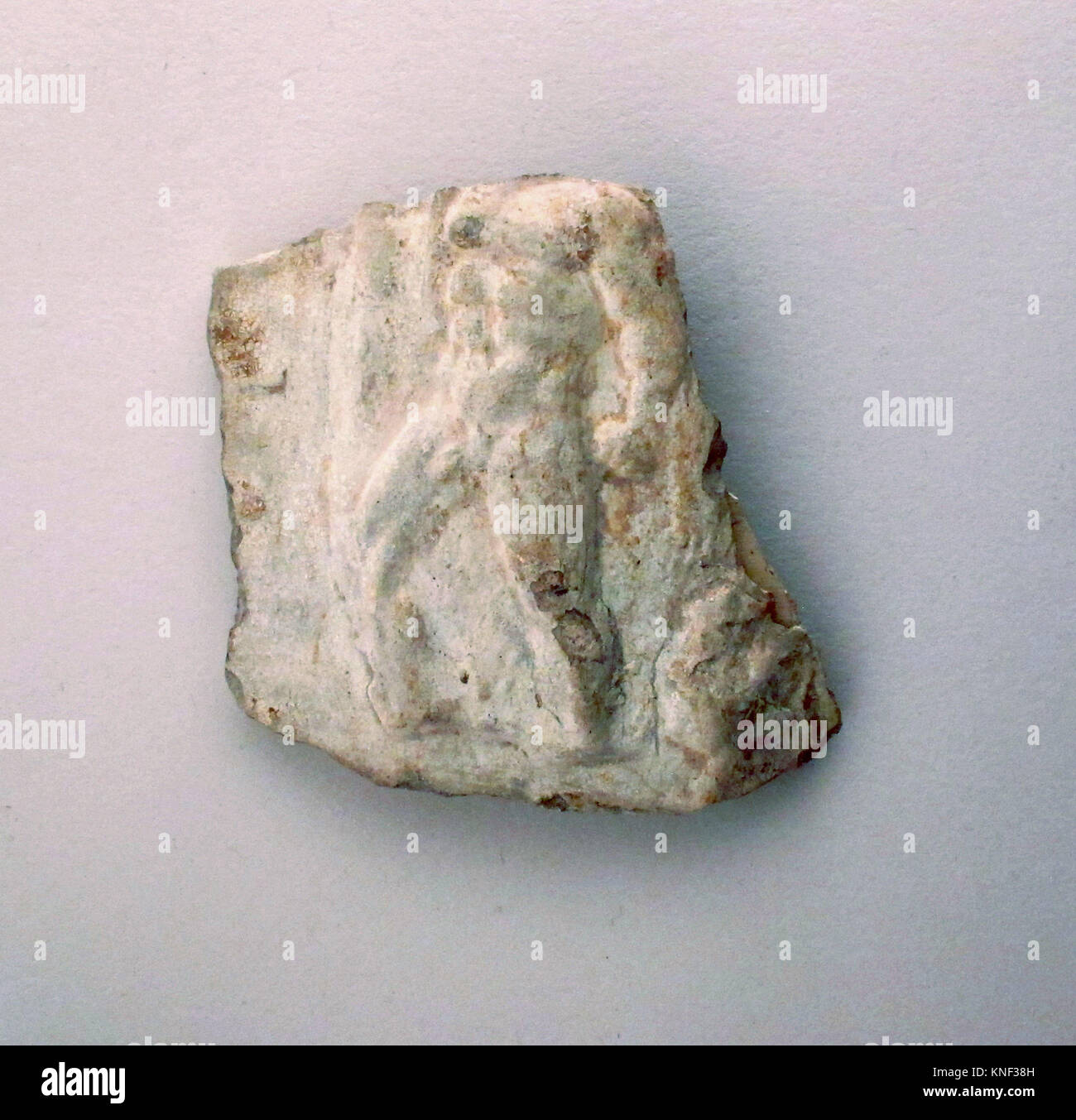 Vase fragment. Culture: Roman; Medium: Terracotta; Dimensions: H. 6.71 cm; Classification: Vases; Credit Line: Gift of J. Pierpont Morgan, 1917 / Stock Photo